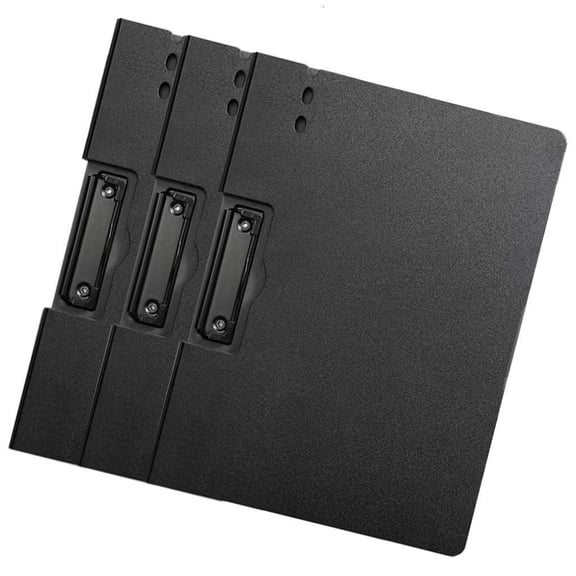 Youthyao File Folder with Double Fastener Clip for Organizing Letter Size Paper, Binder Punchless with Spring Action Clamp
