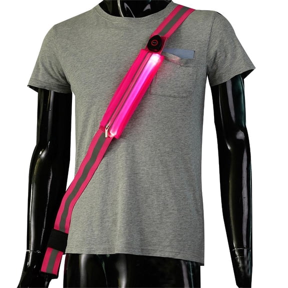 Youthyao LED Reflective Belt Sash for Jogging Running Cycling Walking Motorcycle