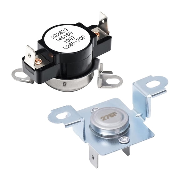 Youthyao Metal Dryer Thermal Fuses Dryer Thermal Cut Off Fuses Set 137032600 Dryers Thermals Limiter 3204267 Thermostat