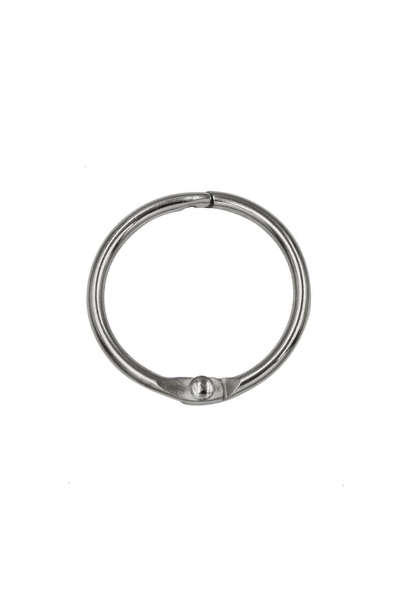 Metal Paper Binder Rings Clip Hooker, Loose Binder Rings,Keychain Rings for or Index-Card,,Notebook
