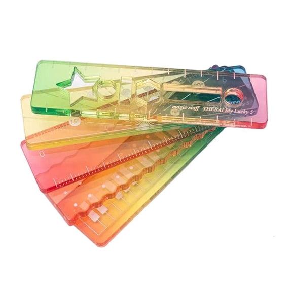 Youthyao Miniature Multiscale Ruler With Markings Ideal For Handcrafts Tasks And Educational Activities