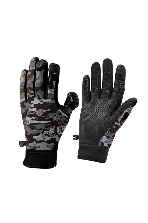 Multipurpose Winter Gloves For Outdoor Activity Exposing Finger Control Thermal Insulation