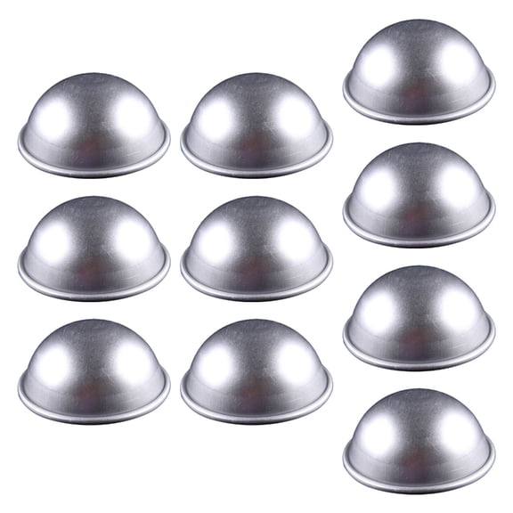 Youthyao Pack of 10 Round Cake Tins Bakings Dessert Cake Pans AluminumAlloy Semicircle Bakings for Bak