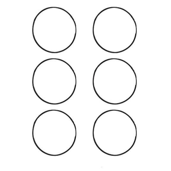 Youthyao Pack of 6 Water Filter Gasket Rings Flexible Rubber Seals for Enhancing Filtration and Leak