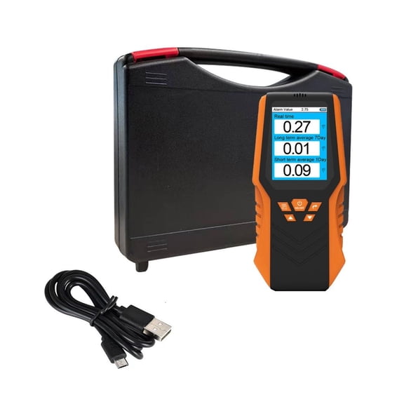 Youthyao Portable Radon Detector Radon Tester with LCD Display Short & Long Radon Monitoring Real Time Monitoring