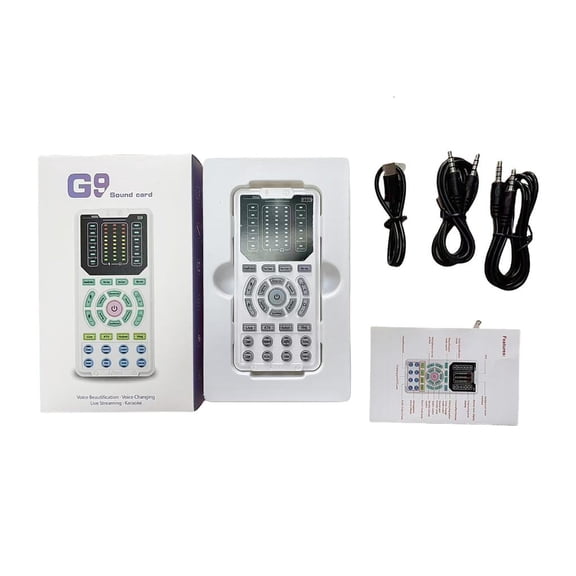 Youthyao Portable Voice Changer Device 16 Voice Effect Noise Reduction Sound Card Live