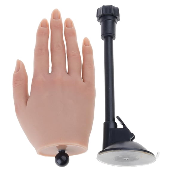 Youthyao Practice Hand for Acrylic Nail,Nail Practice Hand,Fake Hand for Nail Practice,Fexible Nail Hand Practice Mannequins Hand