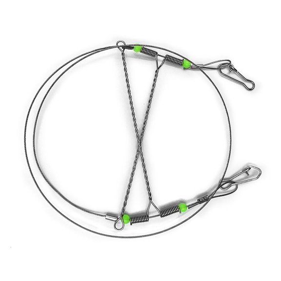 Youthyao Steel Wire Traces Leader Fishing Rigs Swivels Bead Line Tackle Rigs Fishing Lures Baits Rig Hook