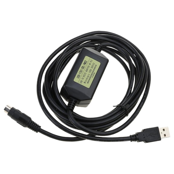 Youthyao USB PLC Programming Cable For Allen Bradley Micrologix USB 1761-CBL-PM02 Round 8 pin