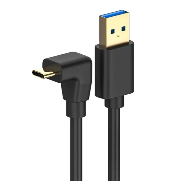 Youthyao USB3.0 A To USB C 90 Degree Bend Cable Wire PD60W Fast Charging 5Gbps Data Adapter Line For Smartphones Tablets