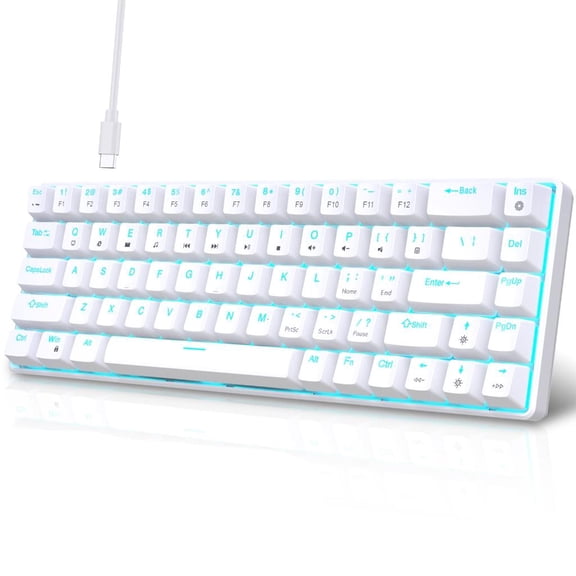 Youthyao V800 60 Percent Mechanical Keyboard Double Color Injections with Backlits 68Key