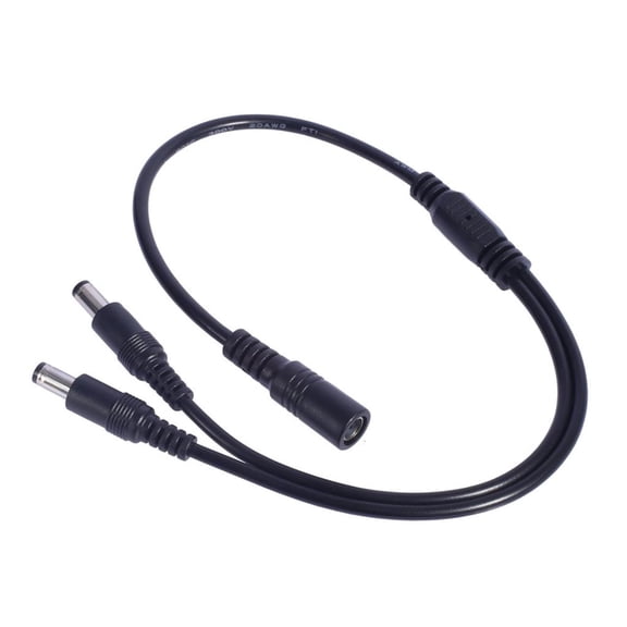 Youthyao Y Splitter Cord, 5.5x2.1mm, 40cm Power Splitter Cable for LED Strips, Cameras, Electronics