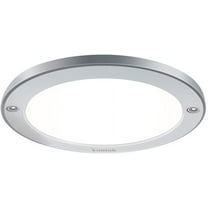 Youtob LED Flush Mount Ceiling Light, 15W 100 Watt Equivalent, 1200lm Brushed Silver Round Lighting Fixture for Closets, Kitchens, Stairwells, Basements, Bedrooms, Washrooms (Cool White 4000K)