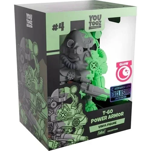 Youtooz Fallout Collection T-60 Power Armor Radioactive Waste (GITD) Vinyl Figure #4 - Entertainment Earth Exclusive