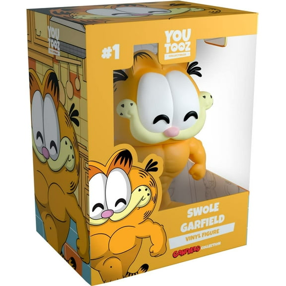 Youtooz Swole Garfield Vinyl Figure, 4.5" Youtooz Garfield Collectible, Highly Detailed Swole G