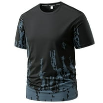 Youyipin Men's T-Shirts Fashion Comfy Solid Color Short Sleeve Round-Neck Collar Regular Casual Golf Shirts For Men