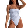 thumbnail image 1 of Youyipin One Piece Swimsuit Women Adjustable Tie Side Tummy Control Bathing Suits For Women Backless Swimsuit Vacation Outfits, 1 of 4