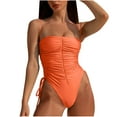 thumbnail image 1 of Youyipin One Piece Swimsuit Women Adjustable Tie Side Tummy Control Bathing Suits For Women Backless Swimsuit Vacation Outfits, 1 of 9