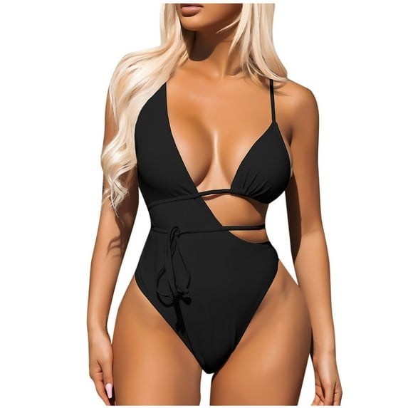 Youyipin One Piece Swimsuit Women Sexy Cheeky Swimsuits High Cut Thong Bikini Bathing Suit For Women Monokini
