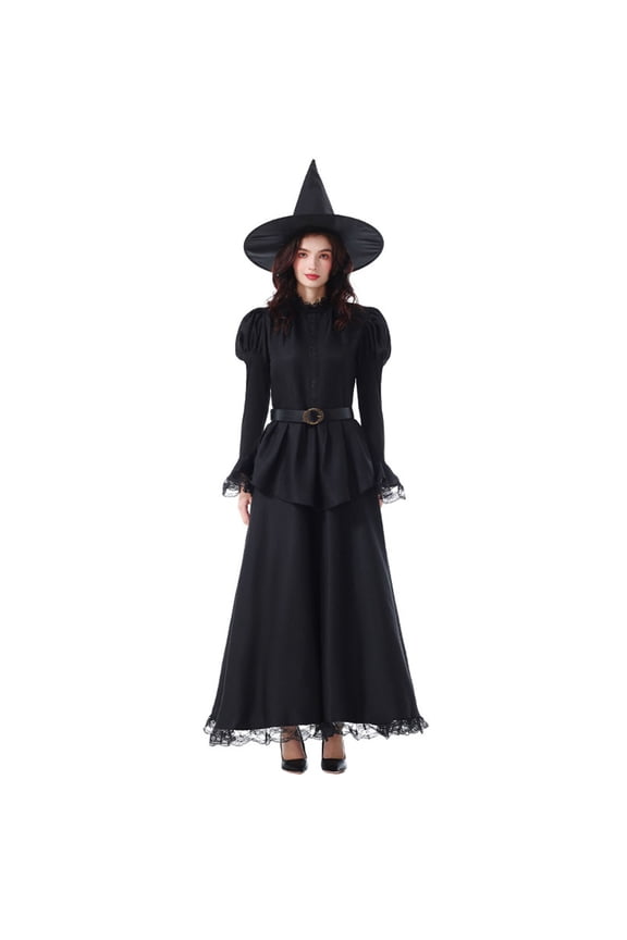 Womens Dresses Colorful House Women Wicked Witch Costume, Purple Long Sorceress Classic Summer Dresses For Women