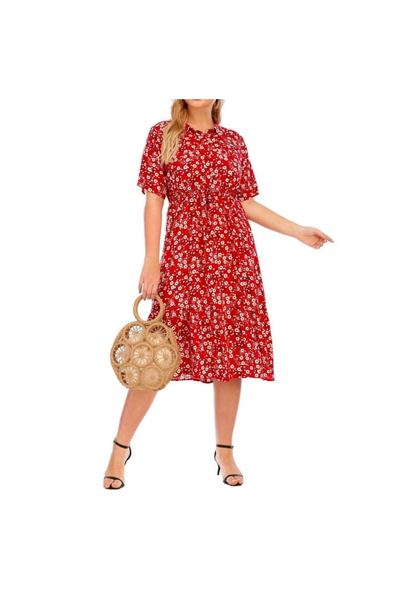 Womens Dresses Eternatastic Womens Leopard Printed Wrap Dress Plus Size Short Sleeve Summer Dresses For Women 2025