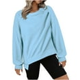 thumbnail image 1 of Youyipin Womens Oversized Crewneck Sweatshirt Causal Loose Long Sleeve Pullover Tops Fall Fashion 2024 Teen Girls y2k Outfits, 1 of 8