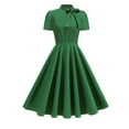 thumbnail image 1 of Youyipin Womens Summer Dresses Elegant Casual Short Sleeve Bow Tie Party A-Line Dress With Pockets Summer Dresses For Women 2025, 1 of 9