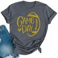 thumbnail image 1 of Youyipin Womens T Shirts Football Shirts For Women Game Day Tshirt Sunday Football Graphic Tee Top Funday Shirt Blouse Graphic Tees For Women, 1 of 4
