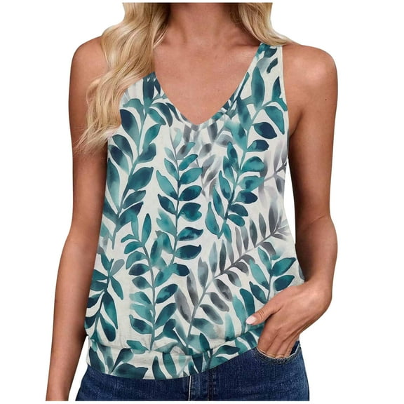 Youyipin Womens T Shirts Womens Tank Tops Loose Fit V Neck Ruched Sleeveless Tops Casual Basic Banded Shirts Spring Tops For Women