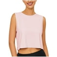 thumbnail image 1 of Youyipin Womens Tank Tops Loose Fit Icesilk Workout Tops Sleeveless Crop Training Crop Top Athletic Tank Top For Women, 1 of 3