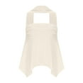thumbnail image 1 of Youyipin Womens Tank Tops Tummy Control Modest Flowy Mesh Solid Color Halter Tops For Women, 1 of 4