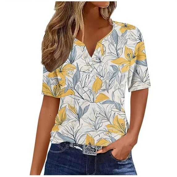 Youyipin Womens Tops Hawaiian Shirts For Women Summer Beach Shirt Tropical Shirts Womens Hawaii Button Down Short Sleeve Blouses Button Up Tops Spring Tops For Women