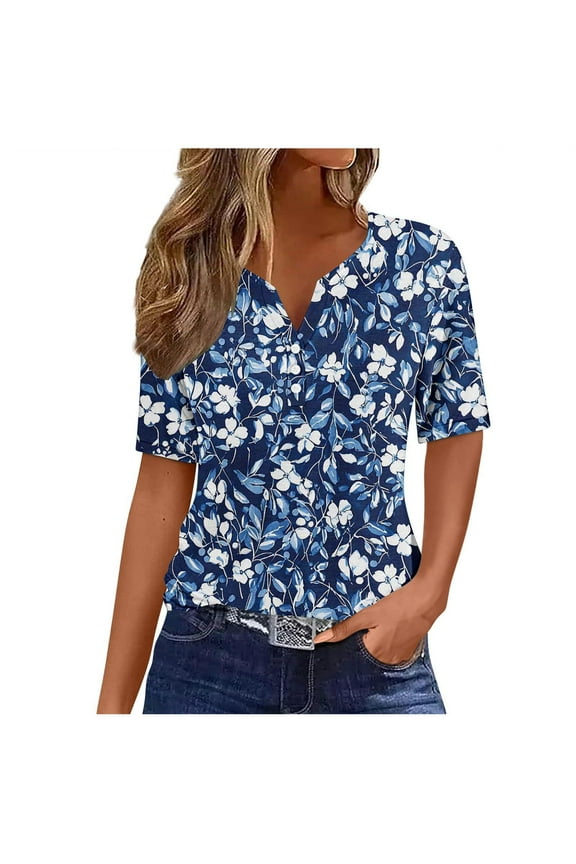 Womens Tops Hawaiian Shirts For Women Summer Beach Shirt Tropical Shirts Womens Hawaii Button Down Short Sleeve Blouses Button Up Tops Spring Tops For Women