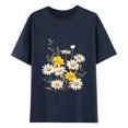 thumbnail image 1 of Youyipin Womens Tops Oversized Graphic Tshirt: Vintage Wildflower Shirt Boho Hiking T Shirt Nature Life Tee Summer Plant Summer Tops For Women, 1 of 3