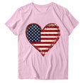 thumbnail image 1 of Youyipin Womens Tops Printed Round Neck Short Sleeve T-Shirt Top Shirt Summer Tops For Women, 1 of 4