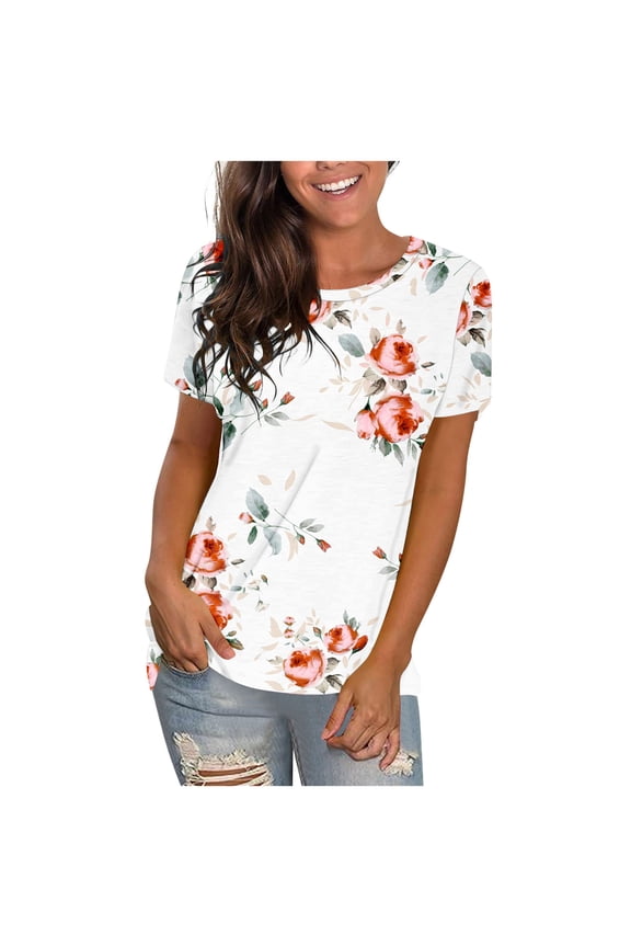 Womens Tops Ruched Tops 2025 Spring Summer Tunics Short Sleeve V Neck T Shirts Casual Dressy Tee Striped Shirt Women