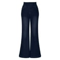 thumbnail image 1 of Youyipin women's pants Wide Leg Jeans Casual High Waisted button down Stretch Baggy Loose Denim Pants for women, 1 of 5