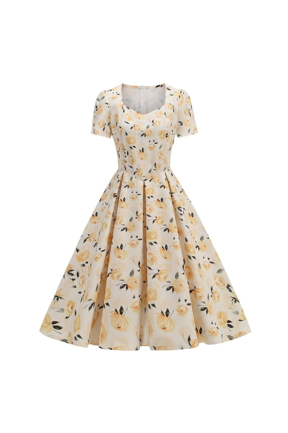 womens dresses Women's 1950s Retro Vintage Rockabilly Sweetheart Cocktail Dress with Pockets summer dresses for women 2025