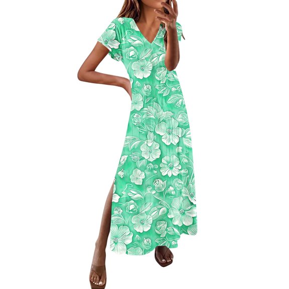 Youyipin womens dresses Women's Summer Casual Loose Dress Beach Cover Up Long Cami Maxi Dresses with Pocket summer dresses for women 2025