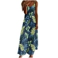 thumbnail image 1 of Youyipin womens dresses Women's Summer Casual Loose Dress Beach Cover Up Long Cami Maxi Dresses with Pocket summer dresses for women 2025, 1 of 5