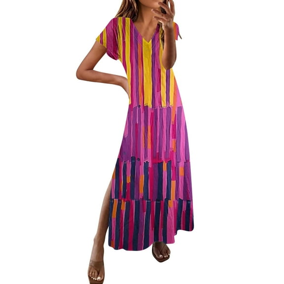 Youyipin womens dresses Women's Summer Casual Loose Dress Beach Cover Up Long Cami Maxi Dresses with Pocket summer dresses for women 2025