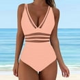 thumbnail image 1 of Youyipin womens fashion Tummy Control Swimsuits Mesh Sexy One Piece Bathing Suits Slimming V Neck Swimwear bathing suit for women, 1 of 4