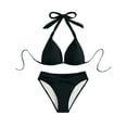 thumbnail image 1 of Youyipin womens swimsuits 2 piece Underwire Triangle Bikini Spaghetti Strap Push Up Swimsuit Cheeky bathing suit for women, 1 of 7