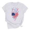 thumbnail image 1 of Youyipin womens tops USA spring fashion Shirt for Women 4th of July Shirts American Flag T-Shirt Patriotic graphic tees for women, 1 of 6