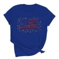 thumbnail image 1 of Youyipin womens tops USA spring fashion Shirt for Women 4th of July Shirts American Flag T-Shirt Patriotic graphic tees for women, 1 of 6