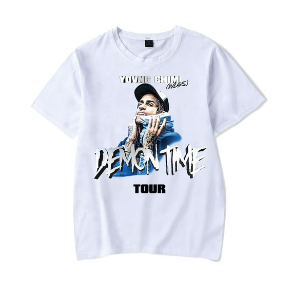 YovngChimi Demon Time Tour T-shirt Rapper 2024 New Women Men Casual Fashion Short Sleeve Tee