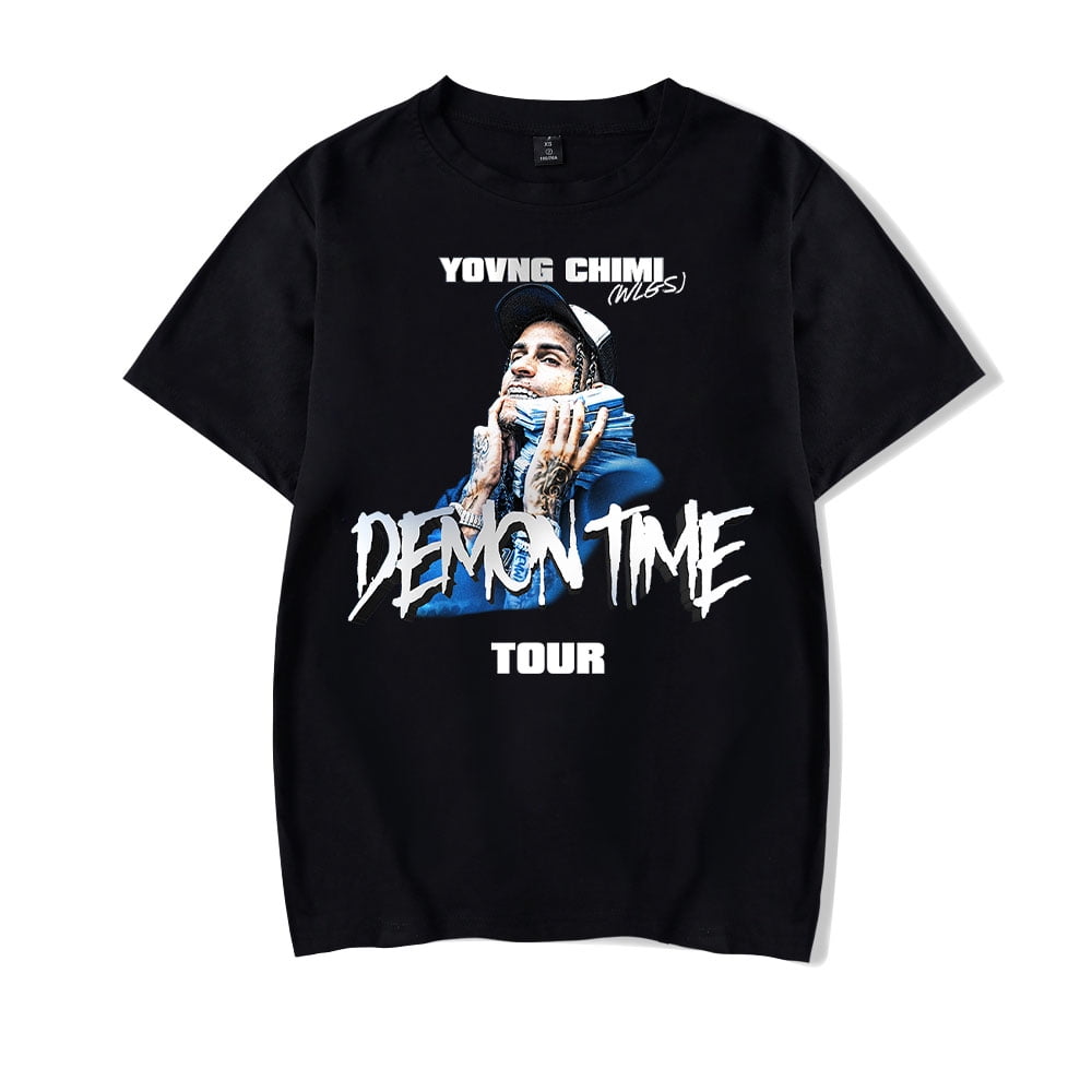 YovngChimi Demon Time Tour T-shirt Rapper 2024 New Women Men Casual ...