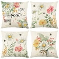 thumbnail image 1 of Yoyauz 18 "x18" Inch Spring Collection Pillow Cover Linen Printing Home Botanical Floral Cushion Pillow Cushion Cover, 1 of 3