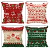Yoyauz 18x18in Red Christmas Winter Throw Pillows Cushion Case Couch Decor for Christmas Home Outdoor Decorations