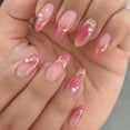 thumbnail image 1 of Yoyauz 24 Valentine's Day Medium Pressure Nail Fake Nail with Love Design Fake Nail Valentine's Day Cute Female Girlfriend Gift, 1 of 9
